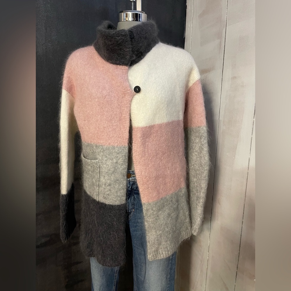 Sarah Pacini Charcoal Knit Sweater